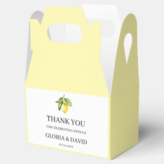 Ballotins Citron jaune Mariage moderne (Ouvert)