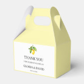 Ballotins Citron jaune Mariage moderne (Verso)