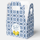 Ballotins Citron Positano Italien Carrelage bleu Ballotin (Ouvert)