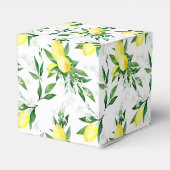 Ballotins Citron vert Fleur de mariage boîte de préférence (Arrière)