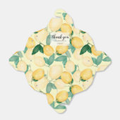 Ballotins Citrons et feuilles à l'aquarelle Merci (Déplié)