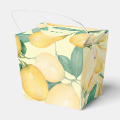 Ballotins Citrons et feuilles à l'aquarelle Merci (Arrière)