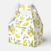 Ballotins Citrons & verdure Aquarelle Mariage cadeau (Arrière)