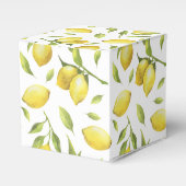 Ballotins Citrons & verdure Aquarelle Mariage cadeau (Verso)
