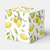 Ballotins Citrons & verdure Aquarelle Mariage cadeau (Arrière)