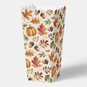 Ballotins Citrouille Aquarelle Feuilles Orange d'Automne Pop (Verso)