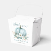 Ballotins Citrouille bleu automne Baby shower d'Eucalyptus F (Verso)