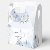 Ballotins Citrouille bleu automne Floral Boy Baby shower (Ouvert)