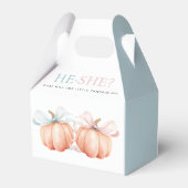 Ballotins Citrouille Bow Rose Bleu Révélation de genre (Arrière)