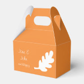 Ballotins Citrouille dans une boîte de faveur orange (Arrière)