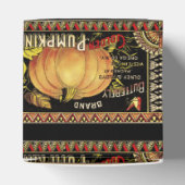 Ballotins Citrouille Étiquette Antique marque de papillon (Haut)