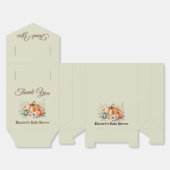 Ballotins Citrouille personnalisée et conception florale pou (Déplié)