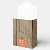 Ballotins Citrouille Rustique Motif bois Baby shower d'autom (Ouvert)