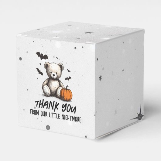 Ballotins Citrouille Teddy Baby shower (Verso)