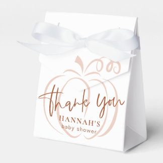 Ballotins Citrouille Terracotta Baby shower de terre bohème