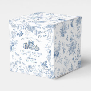 Ballotins Citrouille Toile Bleue Fête d'anniversaire françai