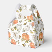 Ballotins Citrouilles d'aquarelle et Motif d'automne de feui (Arrière)