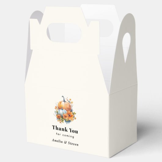 Ballotins Citrouilles d'automne avec Fleurs et Mariage de fe (Ouvert)