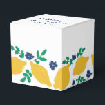 Ballotins Citrus italien Citron main tiré Mariage<br><div class="desc">Ballotin pour Mariage - Bonbons/Cadeaux d'hôtes Botanique Fleurs et Citron tirés à la main</div>