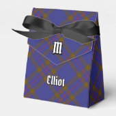 Ballotins Clan Elliot Crest sur Tartan moderne (Verso)