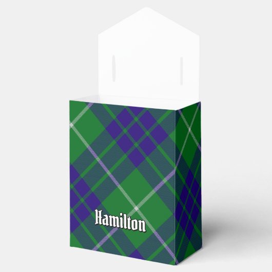 Ballotins Clan Hamilton Crest sur la chasse Ballotin Tartan (Ouvert)