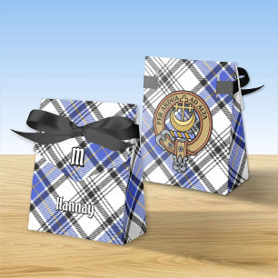 Ballotins Clan Hannay Crest sur Tartan
