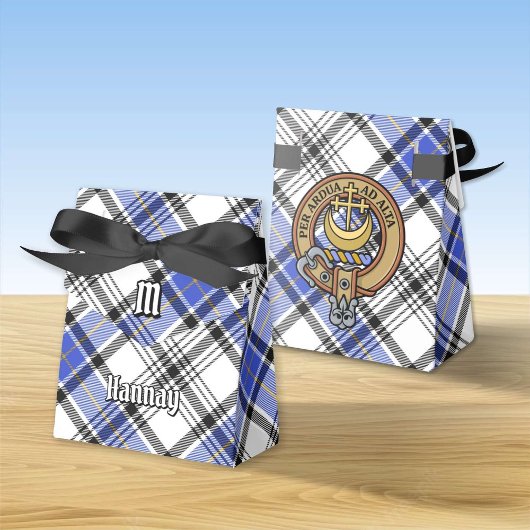 Ballotins Clan Hannay Crest sur Tartan