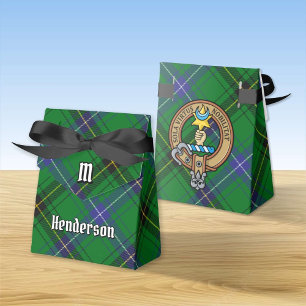 Ballotins Clan Henderson Crest sur Tartan