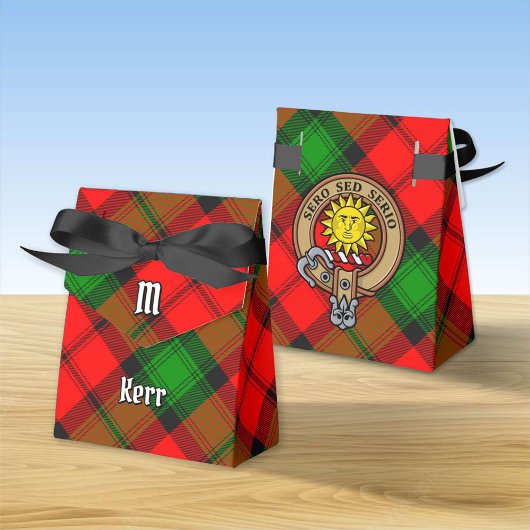 Ballotins Clan Kerr Crest sur Tartan