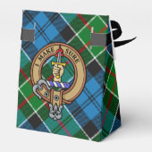Ballotins Clan Kirkpatrick Crest sur Tartan (Arrière)