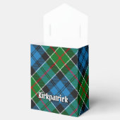 Ballotins Clan Kirkpatrick Crest sur Tartan (Ouvert)