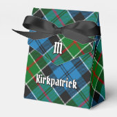 Ballotins Clan Kirkpatrick Crest sur Tartan (Verso)