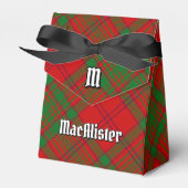 Ballotins Clan MacAlister de Glenbarr Crest sur Tartan (Verso)