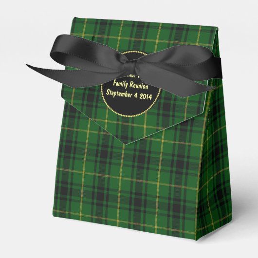 Ballotins Clan MacArthur Tartan Plaid Favor boîte cadeau (Verso)