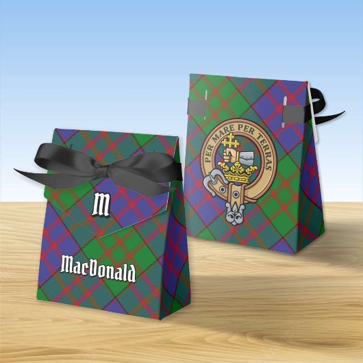 Ballotins Clan MacDonald Crest sur Tartan Ballotin