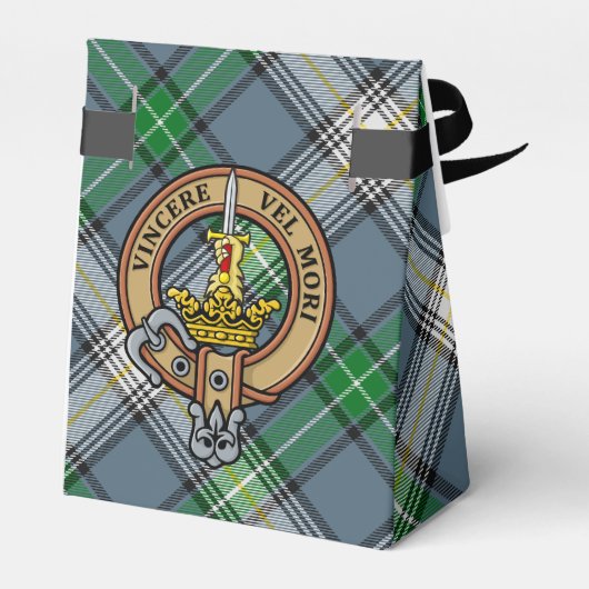Ballotins Clan MacDowall Crest sur Tartan (Arrière)