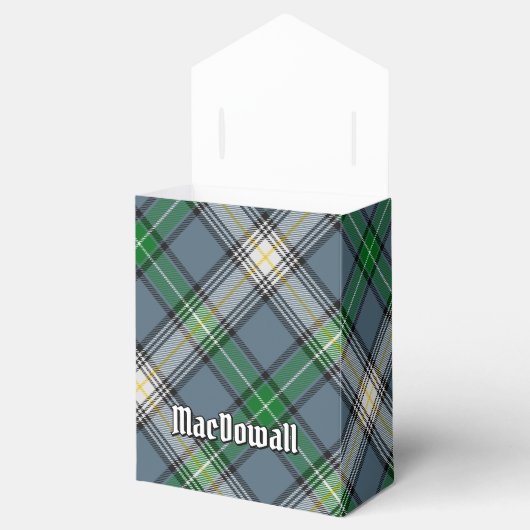 Ballotins Clan MacDowall Crest sur Tartan (Ouvert)