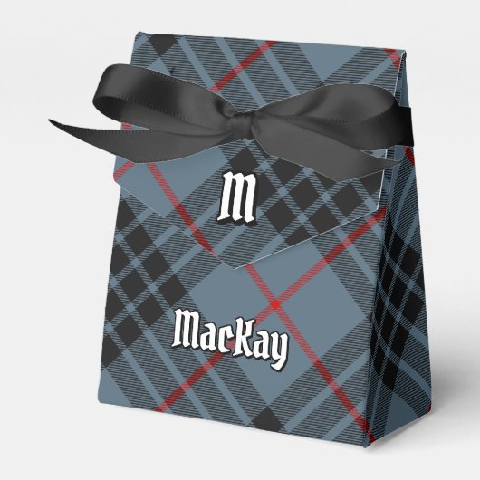 Ballotins Clan MacKay Crest sur Blue Tartan (Verso)