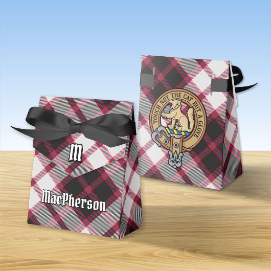 Ballotins Clan MacPherson Crest sur la chasse Tartan