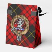 Ballotins Clan MacQueen Crest sur Tartan (Arrière)