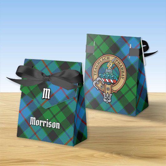 Ballotins Clan Morrison Crest sur la chasse Ballotin Tartan