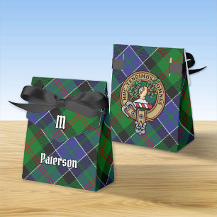 Ballotins Clan Paterson Crest sur Tartan