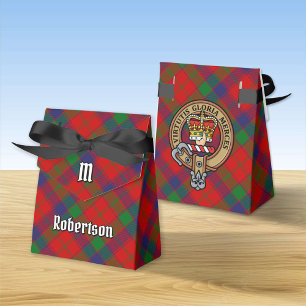 Ballotins Clan Robertson Crest sur Tartan