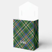 Ballotins Clan Scott Crest sur Green Tartan Ballotin (Ouvert)