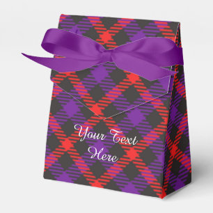 Ballotins Clan Tartan écossais Payé Purple Orange Motif