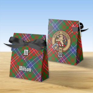 Ballotins Clan Wilson Crest sur Tartan moderne