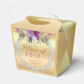 Ballotins Classe de 2017 Fleurs de Parties scintillant viole (Arrière)