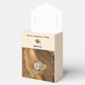 Ballotins Classe de 2025, Diplôme Gold Foil, Roses Blanches (Ouvert)