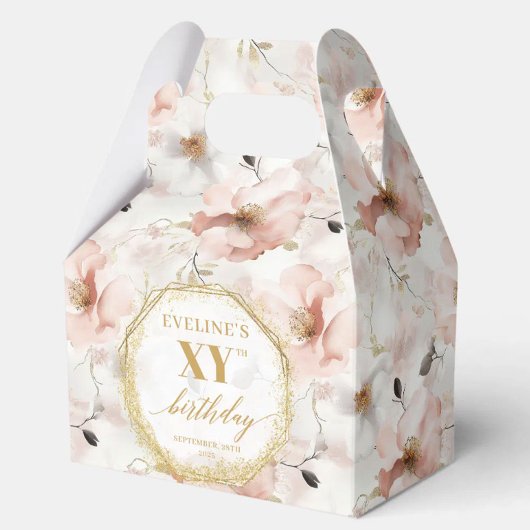 Ballotins Classé Pastel rose Rustique or Ballotin d'annivers