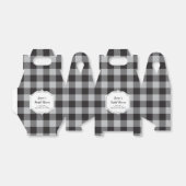 Ballotins Classic Buffalo Plaid Check Black White Event (Déplié)